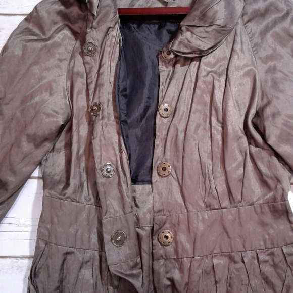 Kenneth Cole 3 button metallic bomber jacket - Picture 7 of 8